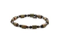Bracelet Antracite Caleidoscopio in Semiprecious stones Pietre dure BCD04 TEVERE - BCD04 TEVERE